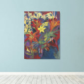 Kirchner Expressionist Lebendige Orangefarbene Lil Leinwanddruck (Insitu (Holzboden))