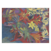 Kirchner Expressionist Lebendige Orangefarbene Lil Tischdecke (Vorderseite (Horizontal))
