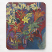 Kirchner Expressionistische Lebendige Orangefarben Mousepad (Vorne)