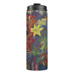 Kirchner Expressionistische Lebendige Orangefarben Thermosbecher