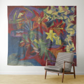 Kirchner Expressionistische Lebendige Orangefarben Wandteppich (Beispiel (Horizontal))