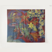Kirchner Expressionistische Lebendige Orangefarben Wandteppich (Vorderseite (Horizontal))