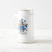 Kirchner Familienwappen Bierglas (Vorderseite Links)