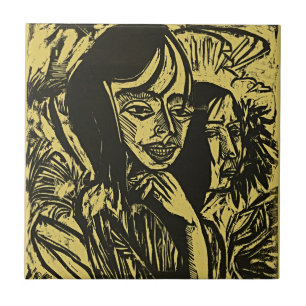 Kirchner Fehmarn Mädchen Kunst Keramikfliese