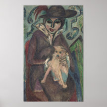 Kirchner - Frau mit Hund 1912