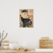 Kirchner - Frau sitzt im Studio Poster (Küche)