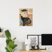 Kirchner - Frau sitzt im Studio Poster (Heimbüro)