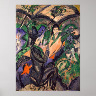 Kirchner - Paar unter japanischem Schirm Poster