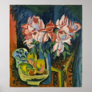 Kirchner - Pink Roses Poster