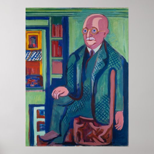 Kirchner - Portrait Dr. Carl Hagemann 1928 Poster (Vorne)