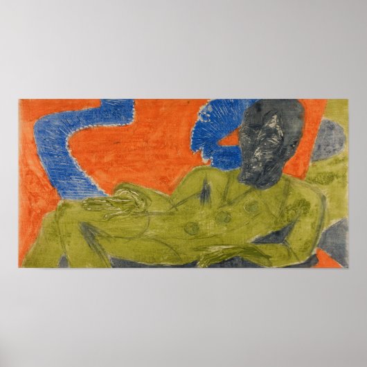 Kirchner - Portrait von Otto Müller Poster (Vorne)