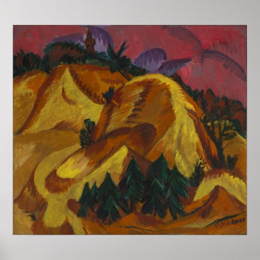 Kirchner - Sand Mountains Poster (Vorne)