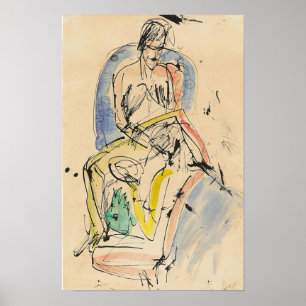 Kirchner - Siesta der Frauen 1912 Poster