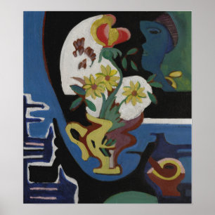 Kirchner - Stillleben mit Blumen Poster