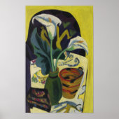 Kirchner - Stillleben mit Kalla Poster (Vorne)
