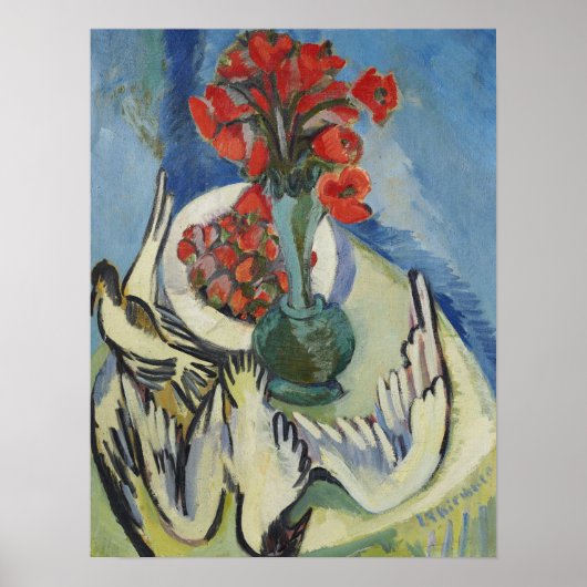 Kirchner - Stillleben mit Moven Mohn Samen und ... Poster (Vorne)