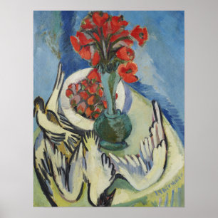 Kirchner - Stillleben mit Moven Mohnsamen und … Poster