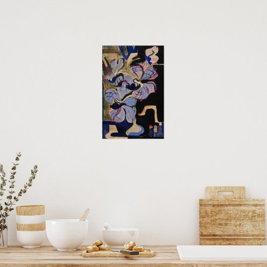Kirchner - Stillleben mit Orchideen Poster (Küche)
