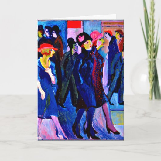 Kirchner - Street Scene, 1926 Karte (Vorderseite)