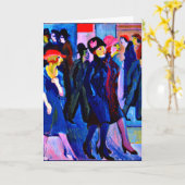 Kirchner - Street Scene, 1926 Karte (Gelbe Blume)