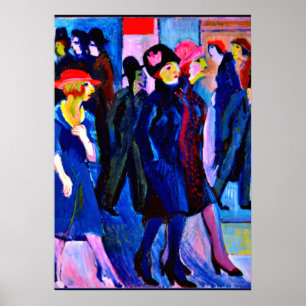 Kirchner - Street Scene, 1926 Poster