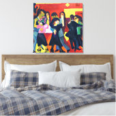 Kirchner - Tango Tea Canvas Print Leinwanddruck (Insitu (Schlafzimmer))