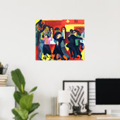 Kirchner - Tango Tea; Ernst Kirchner Gemälde Post Poster (Heimbüro)