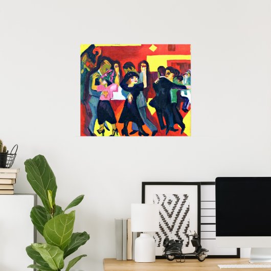 Kirchner - Tango Tea; Ernst Kirchner Gemälde Post Poster (Heimbüro)