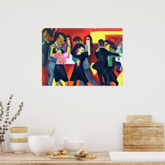 Kirchner - Tango Tea; Ernst Kirchner painting Poster (Küche)