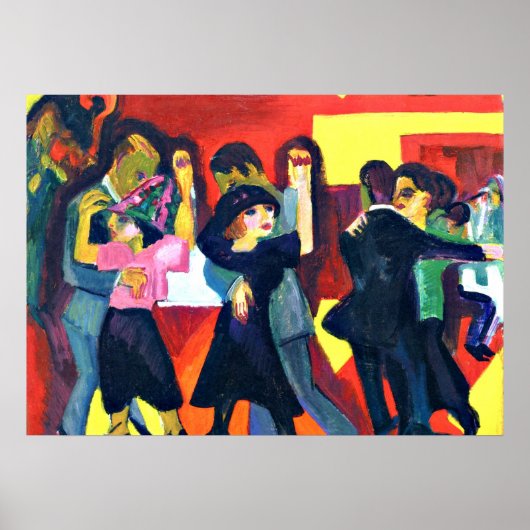 Kirchner - Tango Tea; Ernst Kirchner painting Poster (Vorne)
