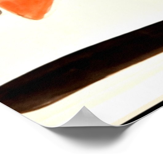 Kirchner - Tänzer, buntes Gemälde Poster (Ecke)