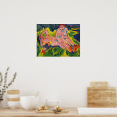 Kirchner - Two Pink Figures At The Lake Poster (Küche)