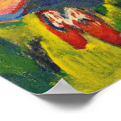 Kirchner - Two Pink Figures At The Lake Poster (Ecke)