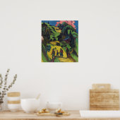 Kirchner - Zuhause Zuhause dieses Jahr 1918 Poster (Küche)