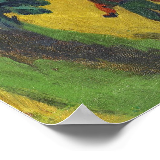 Kirchner - Zuhause Zuhause dieses Jahr 1918 Poster (Ecke)