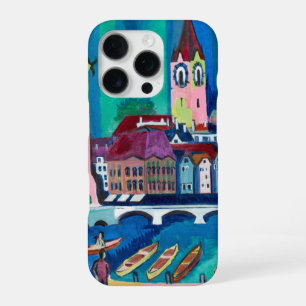 Kirchner Zürcher Stadtlandschaft Expressionistisch iPhone 16 Pro Hülle