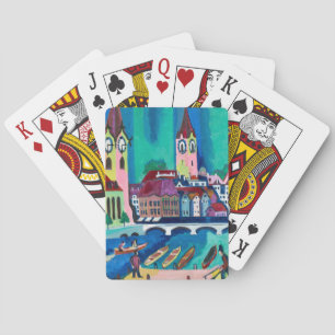 Kirchner Zürcher Stadtlandschaft Expressionistisch Spielkarten