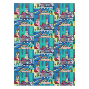 Kirchner Zürcher Stadtlandschaft Expressionistisch Tischdecke