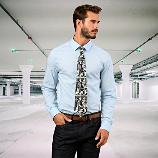 Kirchners große Kuh liegt nieder - Kunst Krawatte