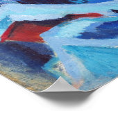 Kirchners Winterlandschaft im Mondlicht Poster (Ecke)