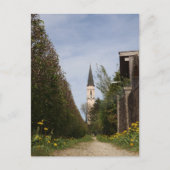 KIRCHTURM MARIAE HIMMELFAHRT VON FRAUNBERGERWEG POSTKARTE (Vorderseite)