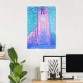 Kirchturm von Domburg, Piet Mondrian Poster (Heimbüro)