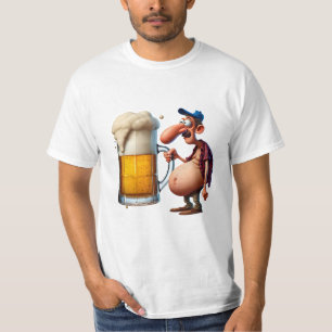 Kirchweih Cartoon Maß Bier für das Volksfest       T-Shirt