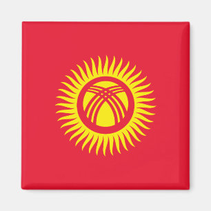 Kirgisische Flagge Magnet