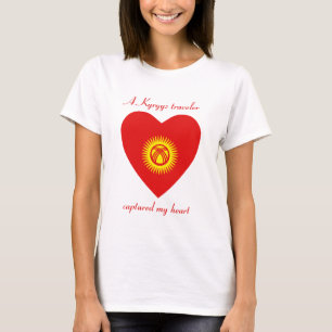 Kirgisische Flagge Sweetheart T - Shirt