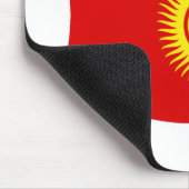 Kirgisische Staatsflagge Mousepad (Ecke)