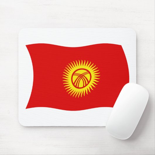 Kirgisische Staatsflagge Mousepad (Mit Mouse)