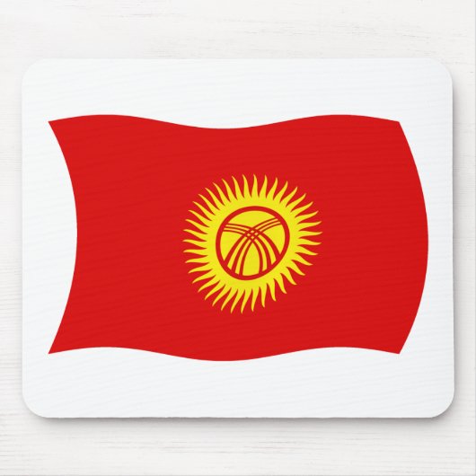 Kirgisische Staatsflagge Mousepad (Vorne)