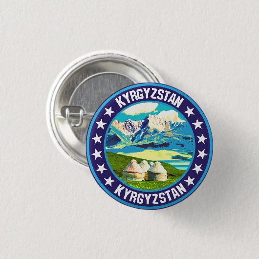 Kirgisistan Button (Vorne & Hinten)