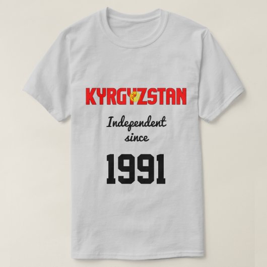 Kirgisistan Flag Independence Celebration T-Shirt (Design vorne)